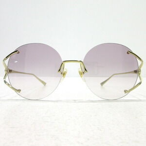 Gucci Sunglasses GG Gold Interlocking Pink